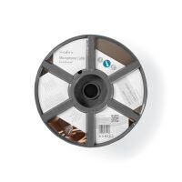 Nedis Mikrofonkabel / 2 x 0.25 mm² / Kupfer / 100.0 m / Rund / PVC / Schwarz / Rolle