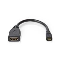 Nedis High Speed??HDMI Kabel mit Ethernet| HDMI Micro Stecker| Ausgang| - Cable - Digital/Display/Video