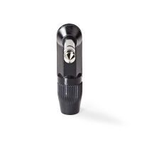 Nedis Audio-Anschluss| abgewinkelt| Stecker| Vernickelt| Lot| - Cable