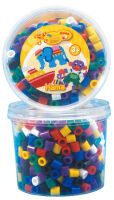 Malte Haaning Plastic A/S Hama® Bügelperlen Maxi - Dose Vollton Mix 600 Perlen (7 Farben).