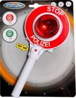VEDES Großhandel GmbH - Ware Speedzone Polizeikelle mit 2 LED-Lichtern, W190 x H250 mm