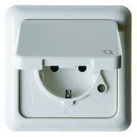 Berker Hager 471809 - Type F - White - Plastic - Thermoplastic - IP44 - 250 V - 16 A