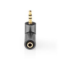 Nedis Stereo-Audio-Adapter| 3.5 mm Stecker| 3.5 Buchse| Vergoldet| Gerade| Metall