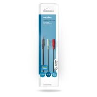 Nedis Stereo-Audiokabel| 3.5 mm Stecker| 2x 3.5 Buchse| Vernickelt| 0.20 m| Rund|