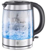 Russell Hobbs 20760-57 Clarity Wasserkocher edelstahl/Glas Wasserkocher