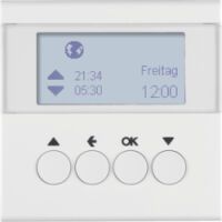 Berker 85741189 - Shutter control - White - Metal,Plastic - Buttons - 12 V - 24 h