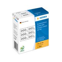 HERMA Number labels triplicate numbers self-adhesive 10x22 mm white/black - Black - White - Paper - Germany - 10 mm - 22 mm - 3000 pc(s)