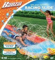 Banzai  Doppel-Wasserrutsche Spash Spring Racing, 488x147cm, 41675