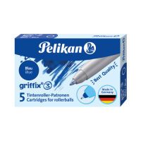 Pelikan Büro Pelikan Tintenschreiberpatronen T1R/5 blau FSC 5 Stück (960567)