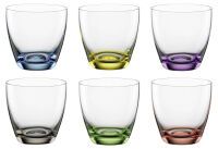 BOHEMIA CRISTAL Whiskybecher 'Viva Colori' 6er Set