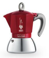 BIALETTI Espressokocher New Moka Induction 4 Tassen rot