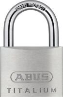 ABUS Security-Center ABUS 64TI/50 - Conventional padlock - Key lock - Keyed to differ - Silver - Aluminium - Hardened steel