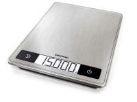 Soehnle Page Profi 200 - Electronic kitchen scale - 15 kg - 1 g - Stainless steel - Stainless steel - Glass