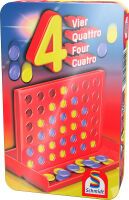 Schmidt Spiele Vier Mitbringspiel in der Metalldose