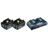 Makita DC18RD - Batterieladegerät+ Batterie 2 x - Li-Ion - 5 Ah - 90 Wh - fuer - Battery - 5,000 mAh