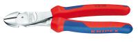 KNIPEX 74 05 200 - Diagonal-cutting pliers - Chromium-vanadium steel - Plastic - Blue/Red - 20 cm - 303 g