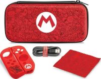 PDP Deluxe Starter Kit Mario Konsolen-Tasche für Nintendo Switch rot