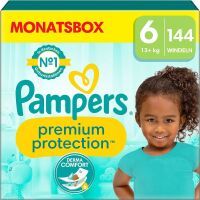 Pampers Premium Protection Größe 6, 144 Windeln, 13kg+