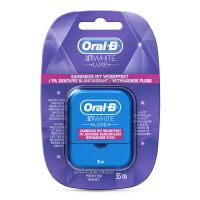 Oral-B 3D White Luxe - Waxed floss - Flat - Mint - 35 m - Blister