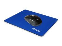 Equip Mouse Pad - Blue - Monotone - Nylon,Rubber - Non-slip base