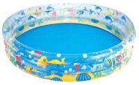 Lay-Z-Spa Bestway Inflatable Deep Dive 3-Ring Pool ?1.83m x H33cm - Inflatable pool - Multicolor - Vinyl - 2 yr(s) - Pattern - 480 L