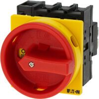 Eaton P1-32/EA/SVB/N - Rotary switch - 3P - Red - Yellow - IP65 - 32 A