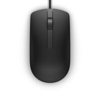 Dell Precision MS116 - Mouse - 1,000 dpi Optical - 2 keys - Black