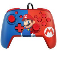 PDP Controller Faceoff Deluxe+Audio Mario Switch
