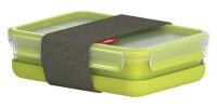 EMSA 518098 - Lunch container - Adult - Green,Transparent - Polypropylene (PP),Thermoplastic elastomer (TPE) - Monotone - Rectangular