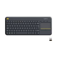 Logitech Niederlande NL Logitech K400 Plus Wireless Keyboard Dark Grey US Layout (920-007145)