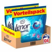 LENOR Waschmittel PODS Universal Aprilfrisch 104 Waschladungen, 3-mal länger anhaltende Frische & Tiefenreinheit auch bei Kaltwäsche 