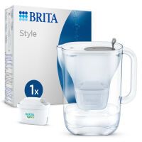 BRITA Style - Pitcher water filter - 2.4 L - Gray - Transparent