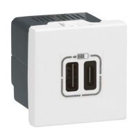 Legrand 077592 MSC 2xUSB-A+C 2MOD 2400MA WS (77592)