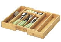 Zeller Present 25322 - Organizer - Tray - Cabinet drawer - Cutlery - Bamboo - Bamboo
