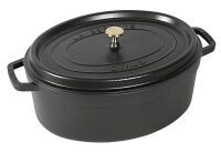  STAUB Cocotte oval 37cm Gartopf Bräter schwarz 