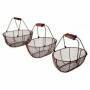 ESSCHERT DESIGN Drahtkorb 3er Set m.Holzgr.