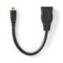 Nedis High Speed??HDMI Kabel mit Ethernet| HDMI Micro Stecker| Ausgang| - Cable - Digital/Display/Video
