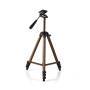 Nedis Stativ / Maximale Belastbarkeit: 2.0 kg / Min. arbeitshöhe: 40.5 cm / Max. Arbeitshöhe: 128.0 cm / 4 Segmente / Pfanne / Tragetasche enthalten / ABS / Aluminium / Bronze / Schwarz