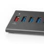 Nedis USB-Hub| 8-Port| QC3.0 USB 3.2 Gen1| Netzstromversorgung Stromversorgungüber