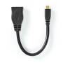 Nedis High Speed??HDMI Kabel mit Ethernet| HDMI Micro Stecker| Ausgang| - Cable - Digital/Display/Video