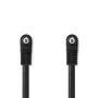 Nedis Audio-Video-Kabel / 3.5 mm Stecker / 3.5 mm Stecker / Vernickelt / 1.00 m / Rund / PVC / Schwarz