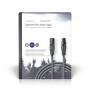 Nedis Balanced Audio-Kabel / XLR 3-Pin Stecker / XLR 3-Pin Buchse / Vernickelt / 10.0 m / Rund / PVC / Dunkelgrau / Kartonverpackung
