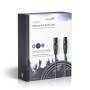 Nedis Balanced Audio-Kabel / XLR 3-Pin Stecker / XLR 3-Pin Buchse / Vernickelt / 10.0 m / Rund / PVC / Dunkelgrau / Kartonverpackung