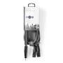 Nedis Balanced Audio-Kabel| 2x XLR 3-Pin Stecker| 3.5 mm| Vernickelt| 1.50 m|