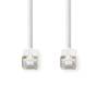 Nedis CAT6-Netzwerkkabel / RJ45 Stecker / RJ45 Stecker / S/FTP / 2.00 m / Innenbereich / Rund / LSZH / Weiss / Box
