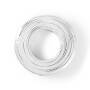 Nedis Lautsprecherkabel / 2 x 1.50 mm² / CCA / 100.0 m / Rund / PVC / Weiss / Eingewickelt