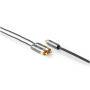 Nedis Subwoofer Kabel| RCA| 2x Stecker| Vergoldet| 3.00 m| rund| 4.5 mm| - Cable - Audio/Multimedia