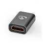 Nedis HDMI ™ Repeater / 20.0 m / 4K@30Hz / 10.2 Gbps / Aluminium / Gun Metal Grau