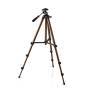 Nedis Stativ / Maximale Belastbarkeit: 2.0 kg / Min. arbeitshöhe: 40.5 cm / Max. Arbeitshöhe: 128.0 cm / 4 Segmente / Pfanne / Tragetasche enthalten / ABS / Aluminium / Bronze / Schwarz