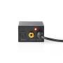 Nedis Digital Audio Converter / 1-Weg / Anschlüsse – Eingang: 1x Digital-Cinch / 1x TosLink / Anschlüsse – Ausgang: 1x (2x RCA) / 1x 3.5 mm / Automatisch / integrierter Verstärker / Schwarz